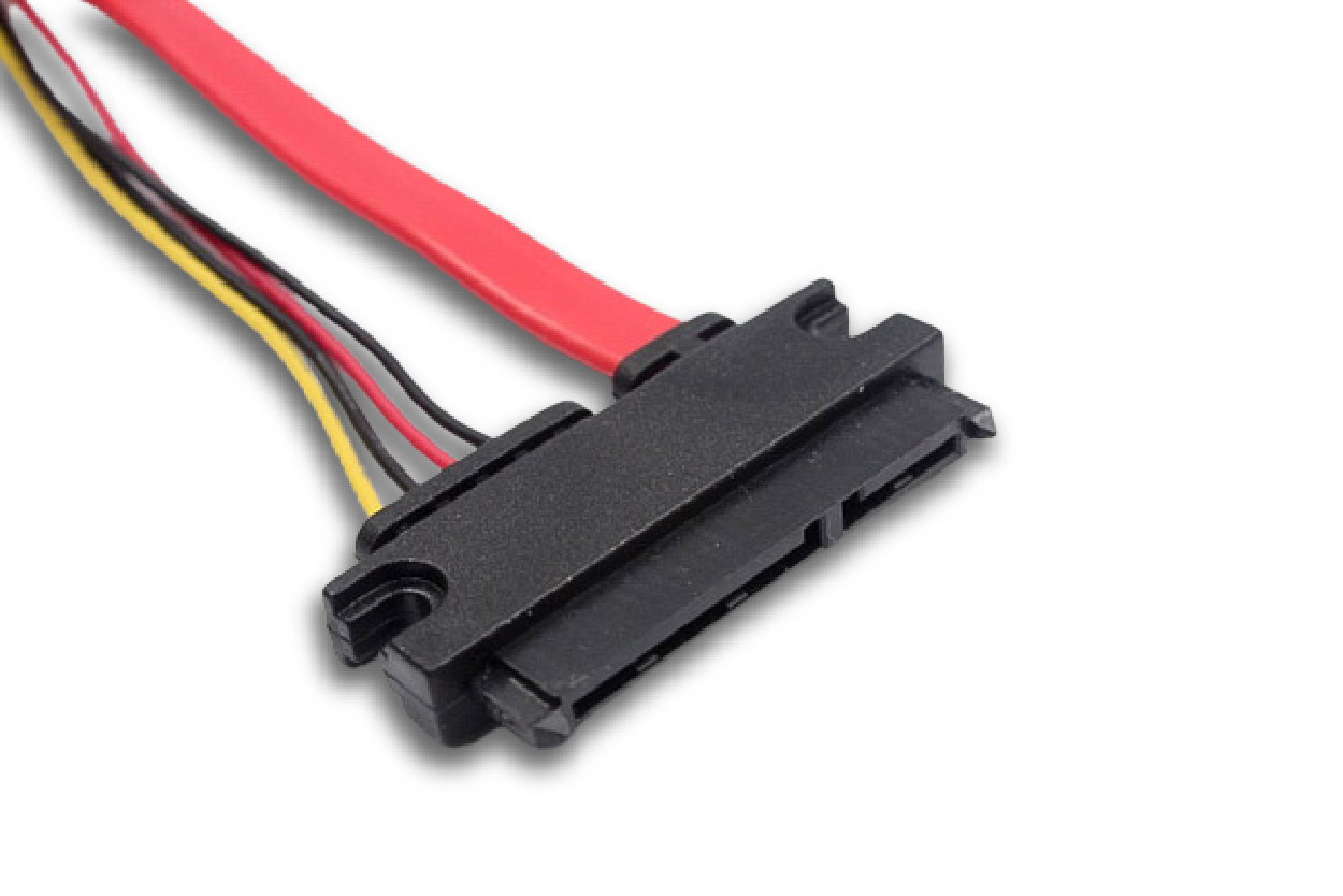 SATA 7+15P 連接線線材加工與組裝 SATA 7+15P 連接線線材加工與組裝